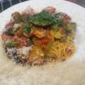 ☆コースケ0501☆'s cooksnap of when they made 夏野菜の濃厚ダブルトマトソースパスタ.