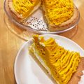 mamimamin's cooksnap of when they made ハロウィンに★かぼちゃモンブランタルト.