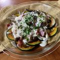 レディー・ババア's cooksnap of when they made かぼちゃときのこのチーズソースがけ.