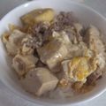 きらり流れ星's cooksnap of when they made ☆簡単☆肉豆腐の卵とじ丼.