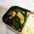 龍青空ママ's cooksnap of when they made 魚肉ソーセージほうれん草炒め☝簡単美味し.