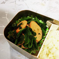龍青空ママ's cooksnap of when they made 魚肉ソーセージほうれん草炒め☝簡単美味し.