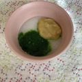 おくずかけ's cooksnap of when they made 【離乳食初期】バナナと小松菜のおかゆ.