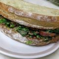 かわゆゆゆ's cooksnap of when they made <アンティコカフェ再現>スピナッチサンド.