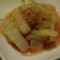 ヨシヨッシー's cooksnap of when they made レンチン白菜で胡麻油香るおかかポン酢和え.
