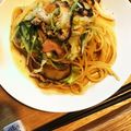 harumaki♡'s cooksnap of when they made キャベツとベーコンの和風パスタ.