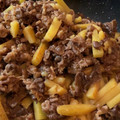 ユミチコ's cooksnap of when they made こく旨牛こま肉とじゃが芋の炒めもの♪.