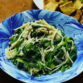 はっぴぃ☆モソモ's cooksnap of when they made レンジで簡単♪ほうれん草とえのきのナムル.