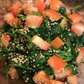 saki1010's cooksnap of when they made ピリ辛！ほうれん草とトマトのナムル☆.