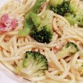 Nöööla♡'s cooksnap of when they made ブロッコリーとベーコンのペペロンチーノ.