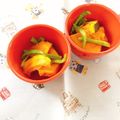 yesmama's cooksnap of when they made 南瓜とピーマンの簡単マリネ♬.