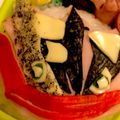 chiko♫'s cooksnap of when they made ゲッコウガ☆キャラ弁☆色違い☆ブラック.
