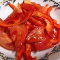 ラテ柴's cooksnap of when they made 簡単！パプリカとトマトのサラダ.