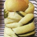 ぴょん吉Cafe's cooksnap of when they made 抹茶の三つ編み食パン.