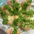クック3VG036☆'s cooksnap of when they made Xマス☆ちぎリースパンでサンドイッチ☆.