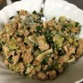 成瀬P's cooksnap of when they made キャベツ×豚肉×ニラ❀餃子みたいな丼♪.