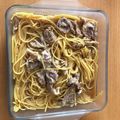 クック857EKQ☆'s cooksnap of when they made 無限食い！豚肉とえのきのバター醤油パスタ.
