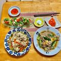 komutatata's cooksnap of when they made クリチ大好き☆サーモンとエビの生春巻き.
