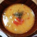 四葉の葉's cooksnap of when they made シーチキンとトマトの具沢山チーズおみそ汁.