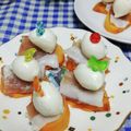 ととろ＆めい's cooksnap of when they made 柿とモッツァレラと生ハムで簡単一品♬.