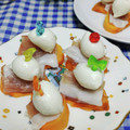 ととろ＆めい's cooksnap of when they made 柿とモッツァレラと生ハムで簡単一品♬.