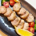 moripu's cooksnap of when they made 鶏ハム にんにく醤油 おつまみ.