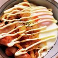 lucey☆girl's cooksnap of when they made ☆ガリバタ☆ウインナー目玉焼き丼.