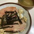 papikun's cooksnap of when they made 簡単☆カフェ風♪スパム丼.