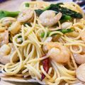 マルスまま's cooksnap of when they made 菜の花と小海老のペペロンチーノ♪.