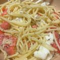 かれぴの反応's cooksnap of when they made スモークサーモンとモッツァレラのパスタ.