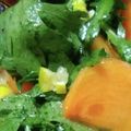あかぷり's cooksnap of when they made 春菊と柿のオリーブオイルドレッシング❀.