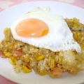 __puririn's cooksnap of when they made 簡単！目玉焼き乗せにんにくチャーハン.