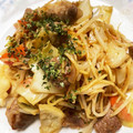 バウチャン's cooksnap of when they made だしの素をいれるだけ！絶品焼きそばに変身.