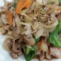 しばいぬちょこ's cooksnap of when they made 豚バラで作る子供の好きな味の簡単生姜焼き.