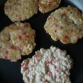 petokko's cooksnap of when they made 豆腐とカニカマのもちもち焼き.