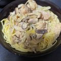 クック73JKVY☆'s cooksnap of when they made なめ茸きのこチキン和風クリームスープスパ.