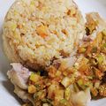 まやしゅうまま's cooksnap of when they made 炊飯器で簡単♪炒飯とよだれ鶏プレート.