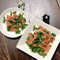 s06007's cooksnap of when they made 【息子レシピ】いんげんとベーコンの炒め物.