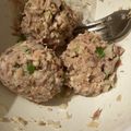 87238750's cooksnap of when they made 鯖缶とお麩で♪柔らかつみれ汁.
