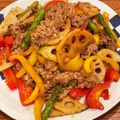 ぉかだ★'s cooksnap of when they made 牛肉と小松菜の甘辛オイスター醤油炒め.