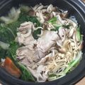 ひまわり032's cooksnap of when they made 豚小間肉と白菜としめじの3点鍋味ぽん添え.