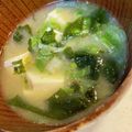 yu🐓's cooksnap of when they made 鶏の茹で汁で☆ミソスープ.