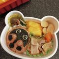チョ子2's cooksnap of when they made てんとう虫のキャラ弁!!.