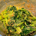 akamidori＊'s cooksnap of when they made レンジで簡単！小松菜のゴマ和え♪.