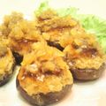 イエローバード's cooksnap of when they made 椎茸の肉詰め照り焼き玉ねぎソース添え.