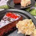がんばれままちゃん's cooksnap of when they made 濃厚チョコレートチーズケーキ.
