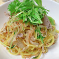 ☆３匹の子ぶた☆'s cooksnap of when they made ランチに♡水菜と桜エビの和風焼きそば♡.