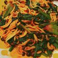yokoyoko76's cooksnap of when they made ほうれん草としめじのミートスパゲッティ.
