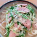 ☆３匹の子ぶた☆'s cooksnap of when they made 魚肉と水菜のうどん煮.