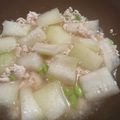 tom3150's cooksnap of when they made 冷やしても美味しい【冬瓜の生姜そぼろ煮】.